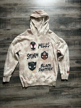 Boys Marvel tie-dye hoodie